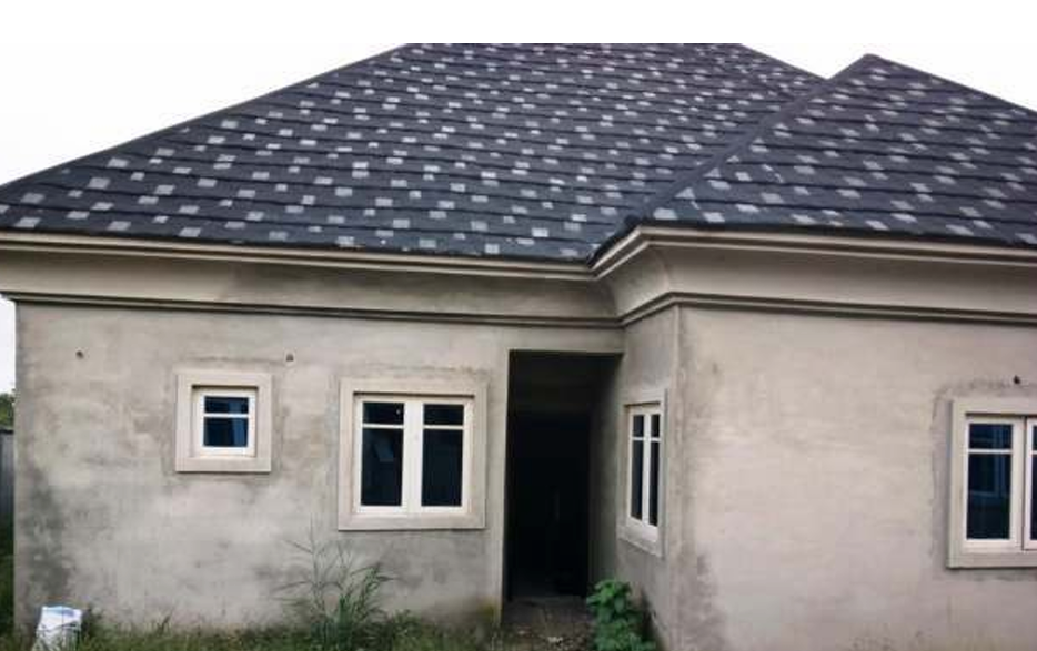 Completed Bungalow with Roof Tiles
